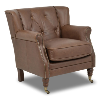 Poltrona London - Couro Pull Up